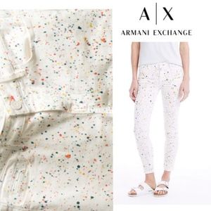 Armani Exchange paint splatter jeans Size 26